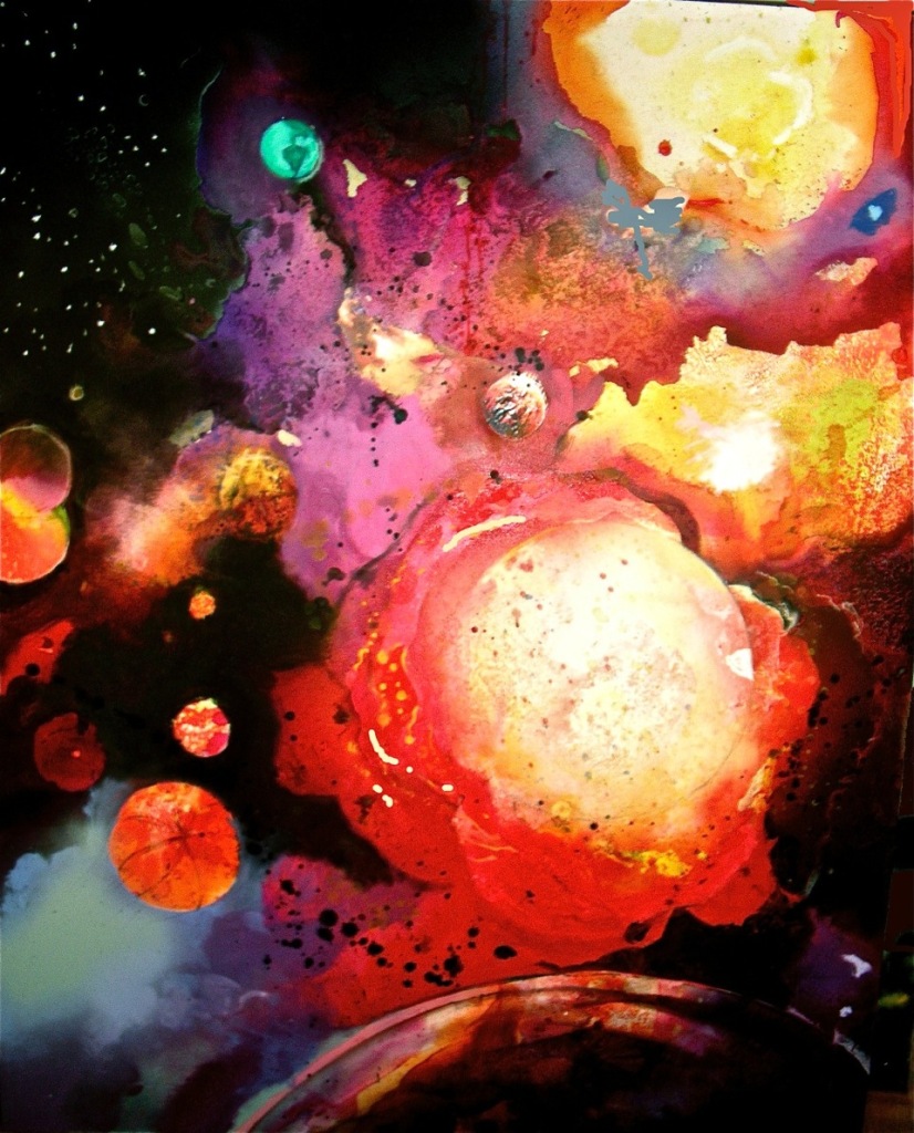 Out of Saturn, 2011, Acrylic on Canvas, 6'x4'